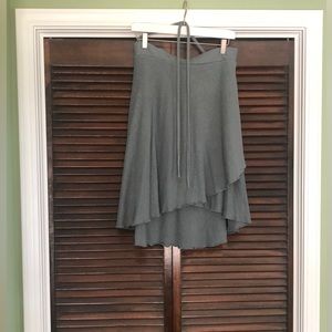 Rowan Grey Hemp Wrap Skirt Size Small